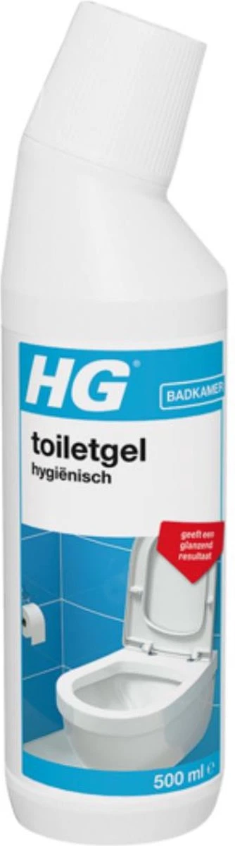 HG Toiletgel Hygiënisch - 500 Ml - Glanzend Resultaat - Krachtige Reiniger En Ontkalker 3 HG Toiletgel Hygiënisch - 500 Ml - Glanzend Resultaat - Krachtige Reiniger En Ontkalker