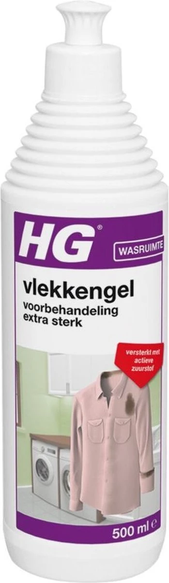 HG Vlekken Voorbehandeling Gel Extra Sterk - 500 Ml - Verwijdert De Allerergste Vlekken = Met Actieve Zuurstof 8 HG Vlekken Voorbehandeling Gel Extra Sterk - 500 Ml - Verwijdert De Allerergste Vlekken = Met Actieve Zuurstof - Afbeelding 6