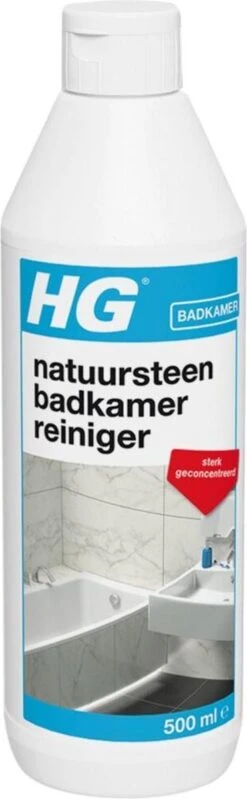 HG Natuursteen Badkamer Reiniger - 500ml - Ook Voor Marmer - Verwijdert Veilig Hardnekkig Vuil -Thuis Winkel 371x1200