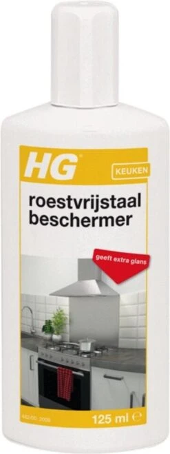 HG Roestvrijstaal Beschermer - 125ml - Snel En Eenvoudig - Laat RVS Weer Glanzen -Thuis Winkel 450x1200