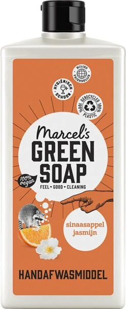 Marcel's Green Soap Afwasmiddel Sinaasappel & Jasmijn - 500 Ml -Thuis Winkel 491x1200 1