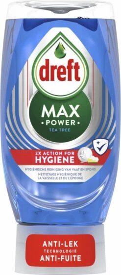 8x Dreft Max Power Afwasmiddel Extra Hygiëne 370 Ml -Thuis Winkel 528x1200 1