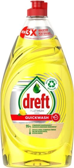 Dreft Platinum - Quickwash - Citroen - Vloeibaar Afwasmiddel - Voordeelverpakking 8 X 780 Ml -Thuis Winkel 529x1200 3