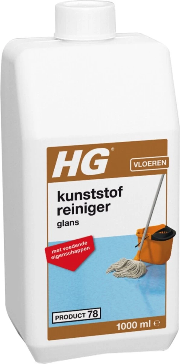 HG Kunststofreiniger Glans - Glansherstel - Geschikt Voor O.a. Pvc, Gietvloeren En Linoleum 7 HG Kunststofreiniger Glans - Glansherstel - Geschikt Voor O.a. Pvc, Gietvloeren En Linoleum - Afbeelding 5