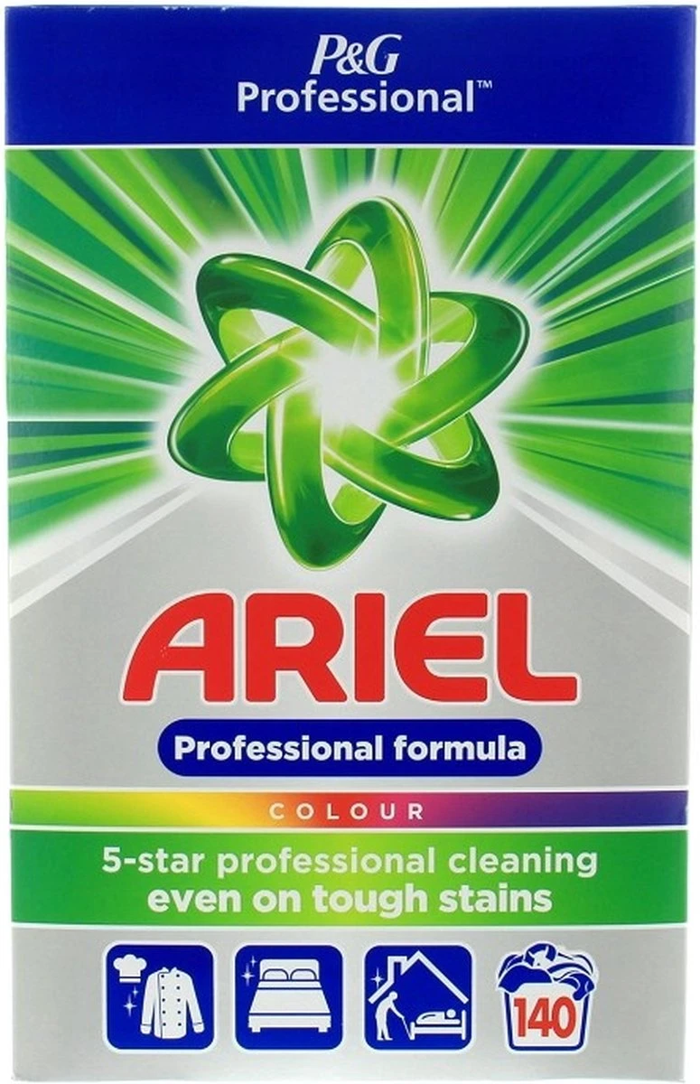 Ariel - Proffesional - Waspoeder Color - 9kg - 140 Wasbeurten 4 Ariel - Proffesional - Waspoeder Color - 9kg - 140 Wasbeurten - Afbeelding 2