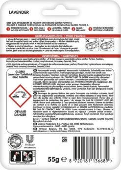 Glorix Power 5 Toiletblokken - Lavendel - 9 Stuks - Voordeelverpakking 16 Glorix Power 5 Toiletblokken - Lavendel - 9 Stuks - Voordeelverpakking -Thuis Winkel 860x1200