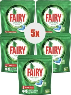 DREFT FAIRY 5X28 CAPSULES ORIGINAL ALL IN1-VAATWASSER CAPSULES- VAATWASMIDDEL- DISHWASHER CAPSULES-P&G