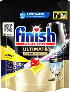 Finish Ultimate Infinity Shine Citroen Vaatwastabletten - 80 Capsules -Thuis Winkel 917x1200 1
