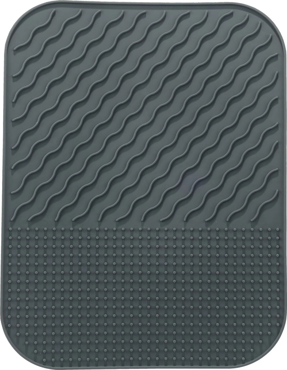 YUNICS® Afdruipmat - Afdruiprek - Vaat Afwas Droogmat - Pannenonderzetter - Hitte Bestendig - 34x27 Cm 3 YUNICS® Afdruipmat - Afdruiprek - Vaat Afwas Droogmat - Pannenonderzetter - Hitte Bestendig - 34x27 Cm