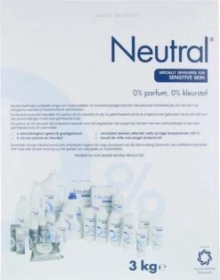Neutral 0% Wit Parfumvrij Waspoeder - 45 Wasbeurten - Wasmiddel -Thuis Winkel 943x1200
