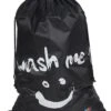 Wonair - Grote Waszak - Laundry Bag - Wash Me - 60x90cm - Zwart - Met Trekkoord -Thuis Winkel 959x1200