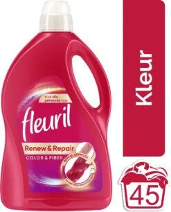 Fleuril Color & Fiber - Vloeibaar Wasmiddel - Gekleurde Was - 45 Wasbeurten -Thuis Winkel 968x1200