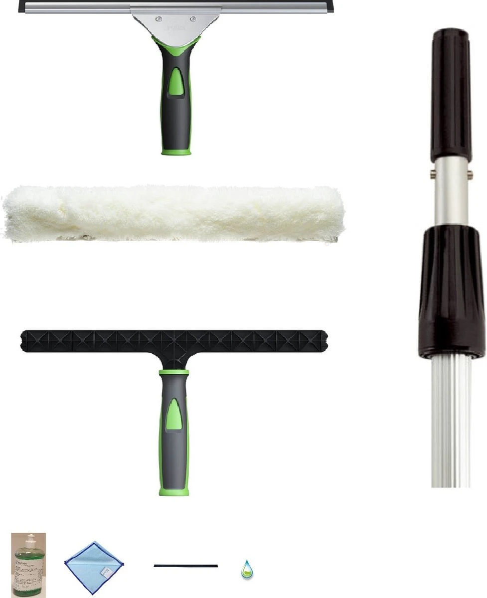 Telescoopsteel Ramen Wassen Raamwisser Met Telescoopsteel Ramenwassen Glazenwassers Set 3 Meter- Pulex Zeemset 45 Cm Met Telescoop Steel 3 Meter-Raamtrekker Vensterwisser 3 Telescoopsteel Ramen Wassen Raamwisser Met Telescoopsteel Ramenwassen Glazenwassers Set 3 Meter- Pulex Zeemset 45 Cm Met Telescoop Steel 3 Meter-Raamtrekker Vensterwisser