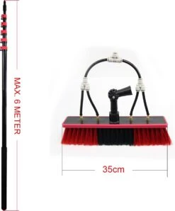 Kibani Telescoop Borstel 6m - Telescoopsteel Ramenwassen - Telescoopsteel Met Borstel - Telescoopsteel - Telescoopsteel Met Waterdoorvoer - Ramenwassen - Raamwisser Met Telescoopsteel - Telescoopstelen -Thuis Winkel 996x1200